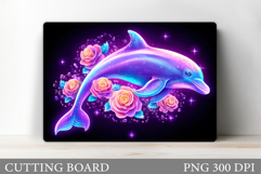 Dolphin Cutting Board Design. Dolphin Sublimation Product Image 1