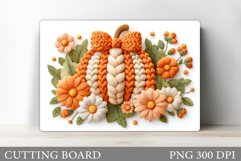 Fall Pumpkin Cutting Board Design. Fall Pumpkin Sublimation Product Image 1