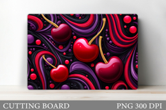 Cherry Cutting Board Design. Cherries Sublimation Product Image 1