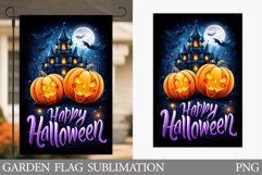 Halloween Garden Flag Design. Halloween Sublimation Product Image 1