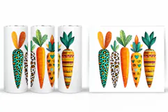 Carrot Tumbler Design. Carrot Sublimation Product Image 2
