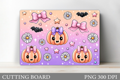 Cute Pumpkin Cutting Board. Pumpkin Kitchen Cutting Board Product Image 1