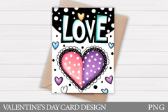 Love Card Printable. Valentines Card Design Product Image 1