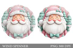Santa Claus Wind Spinner. Christmas Wind Spinner Design Product Image 1