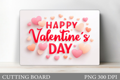 Valentines Cutting Board Design. Valentines Day Sublimation Product Image 1