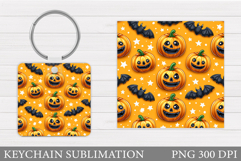 Halloween Keychain Design. Halloween Pumpkin Keychain Product Image 1