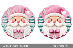 Santa Claus Wind Spinner. Christmas Wind Spinner Design Product Image 1