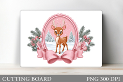 Christmas Deer Cutting Board. Christmas Cutting Board Design Product Image 1