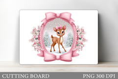 Christmas Deer Cutting Board. Christmas Cutting Board Design Product Image 1