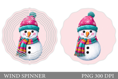 Christmas Wind Spinner. Cute Snowman Wind Spinner Design Product Image 1