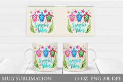 Summer Mug Sublimation. Sea Turtle Mug Design Product Image 1