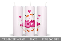 Valentines Goose Tumbler. Valentines Tumbler Design Product Image 1