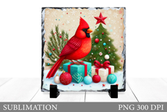 Christmas Bird Sublimation. Christmas Bird Slate Design Product Image 1