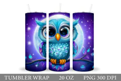 Owl Tumbler Sublimation. Owl Sublimation Product Image 1