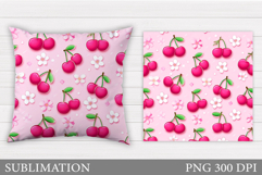 Cherry Pillow Design. Cherry Sublimation Product Image 1