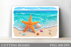 Starfish Cutting Board. Sea Cutting Board Sublimation Product Image 1