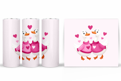 Valentines Goose Tumbler. Valentines Tumbler Design Product Image 2