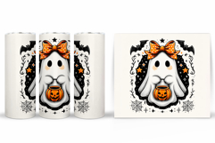 Ghost Tumbler Sublimation. Halloween Tumbler Design Product Image 2