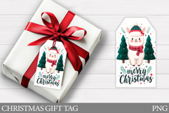 Christmas Animal Gift Tag. Christmas Lama Gift Tag Design Product Image 1