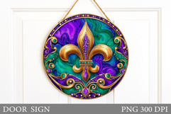 Mardi Gras Door Sign Design. Mardi Gras Sublimation Product Image 1