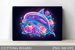 Dolphin Cutting Board Design. Dolphin Kitchen Cutting Board Product Image 1