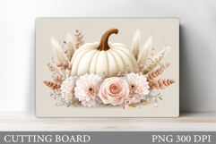 Fall Pumpkin Cutting Board. Fall Kitchen Cutting Board Product Image 1