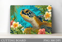 Turtle Kitchen Cutting Board. Sea Turtle Cutting Board Product Image 1