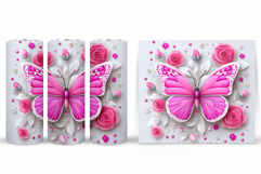 Butterfly Tumbler. Butterfly Tumbler Sublimation Product Image 2