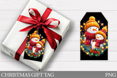 Christmas Snowman Gift Tag. Christmas Gift Tag Design Product Image 1