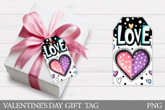 Valentines Gift Tag Design. Love Gift Tag Printable Product Image 1