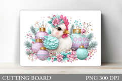 Chicken Cutting Board. Christmas Cutting Board Sublimation Product Image 1