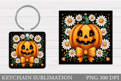 Halloween Pumpkin Keychain. Halloween Keychain Design Product Image 1