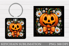 Halloween Keychain Design. Halloween Pumpkin Keychain Product Image 1