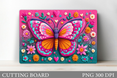 Butterfly Cutting Board. Butterfly Sublimation Product Image 1