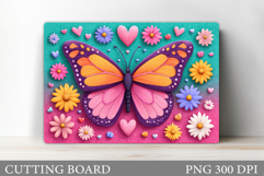 Butterfly Cutting Board. Butterfly Sublimation Product Image 1