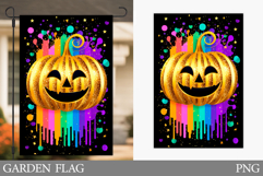 Halloween Pumpkin Garden Flag. Halloween Garden Flag Design Product Image 1