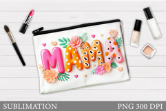 Mother's Day Makeup Bag. Mother's Day Cosmetics Bag Design Product Image 1