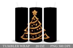 Christmas Tree Tumbler Sublimation. Christmas Tumbler Design Product Image 1