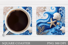 Sea Coaster Design. Sea Sublimation Product Image 1