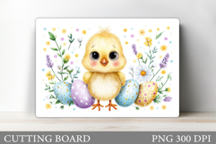 Easter Chick Cutting Board. Easter Cutting Board Design Product Image 1