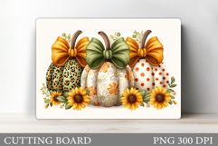 Fall Pumpkin Cutting Board Design. Fall Pumpkin Sublimation Product Image 1
