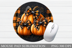 Pumpkin Mouse Pad Design. Pumpkin Sublimation Product Image 1