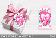 Valentines Gift Tag Design. Love Gift Tag Printable Product Image 1