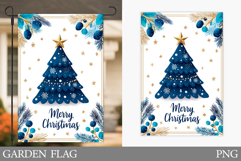 Christmas Tree Garden Flag. Christmas Garden Flag Design Product Image 1