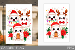 Christmas Ghost Garden Flag. Christmas Garden Flag Design Product Image 1