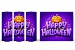 Happy Halloween Tumbler. Cute Pumpkin Tumbler Sublimation Product Image 2