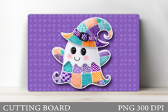 Cute Halloween Cutting Board. Cute Ghost Cutting Board Product Image 1