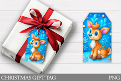 Christmas Deer Gift Tag . Christmas Gift Tag Printable Product Image 1