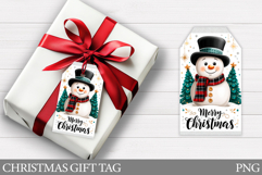 Christmas Snowman Gift Tag. Christmas Gift Tags Printable Product Image 1
