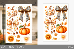 Pumpkin Garden Flag Design. Pumpkin Sublimation Product Image 1